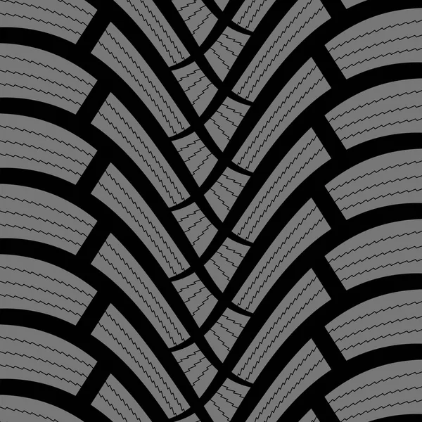 Modèle vectoriel sans couture de pneu d'hiver automobile . — Image vectorielle