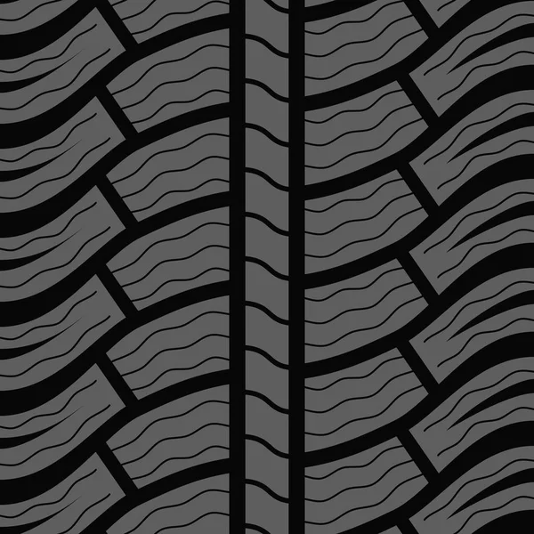 Automóvel padrão vetor sem costura pneu de inverno . — Vetor de Stock
