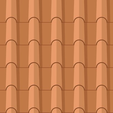 Sorunsuz kil çatı kiremit düz doku. 