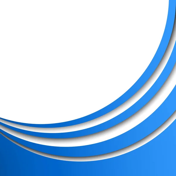 Abstract blauw circulaire strepen vector achtergrond. — Stockvector