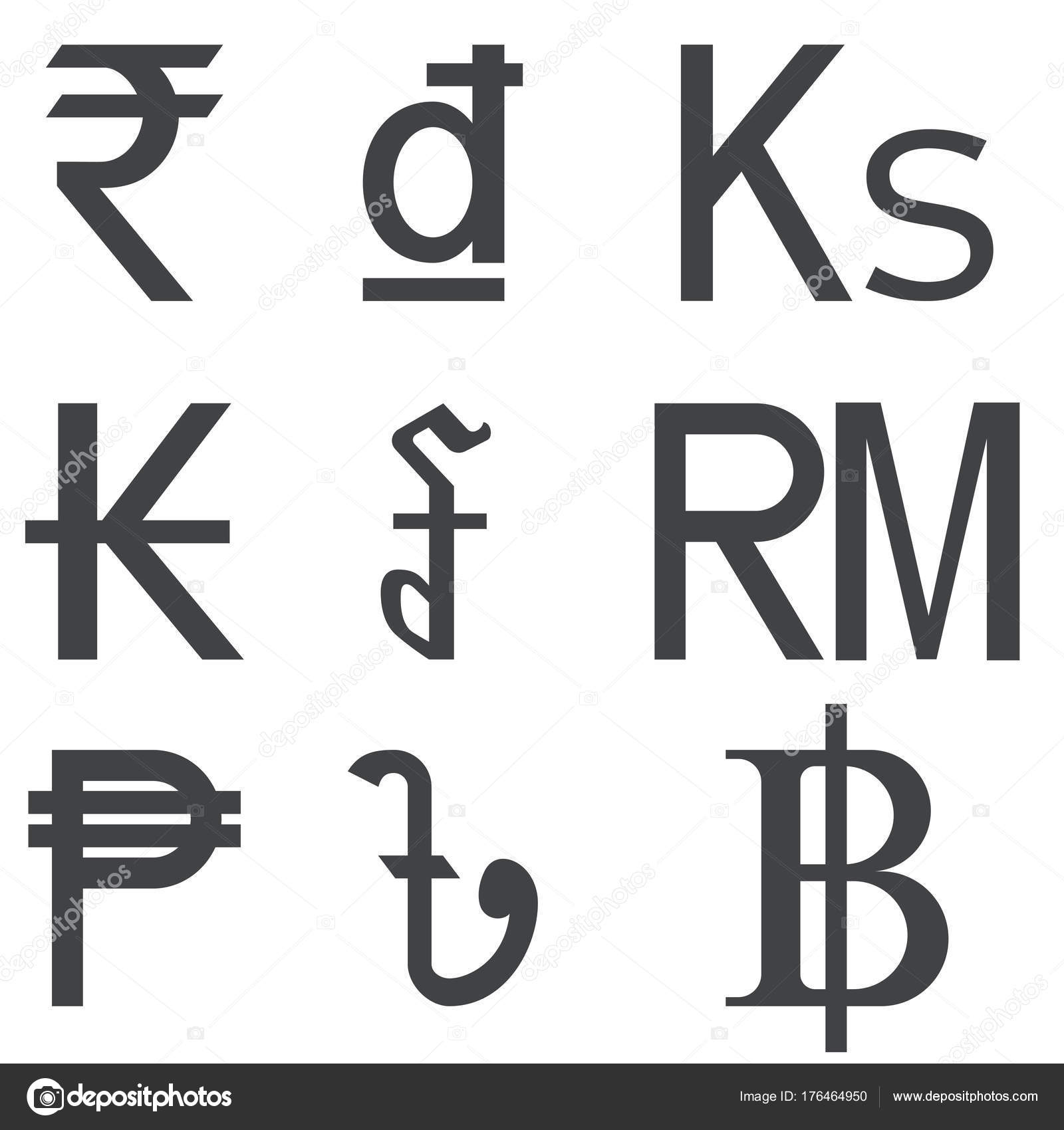 东南亚国家货币符号集图库矢量图©tuulijumala 176464950