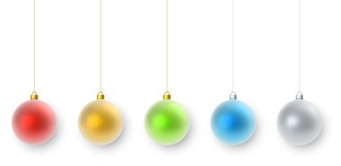 Renkli Noel süsleri asılı ayarla