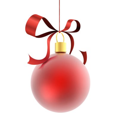 Kırmızı christmas dekorasyon top.