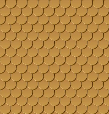 Vektör arka plan sorunsuz altın çatı kiremitleri.