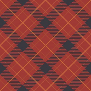 Sorunsuz kırmızı ve koyu mavi klasik ekose vektör desen.