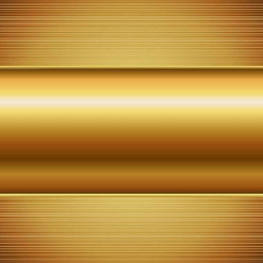 Altın parlak plaka vektör arka plan kopya alanı ile.