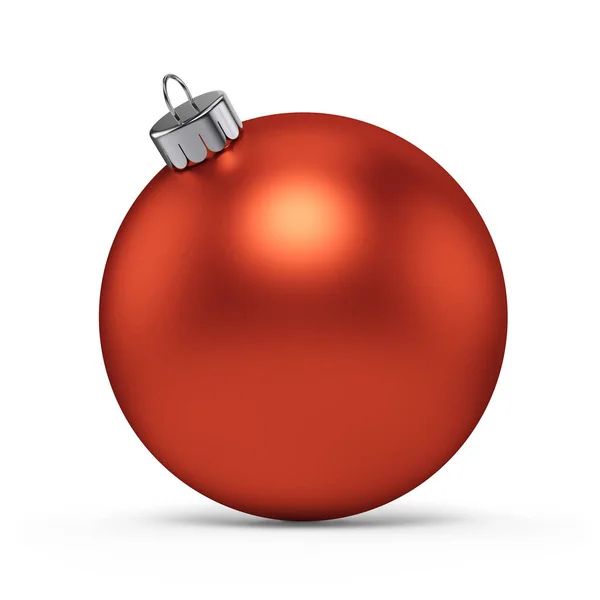 Boże Narodzenie dekoracja czerwona piłka — Zdjęcie stockowe