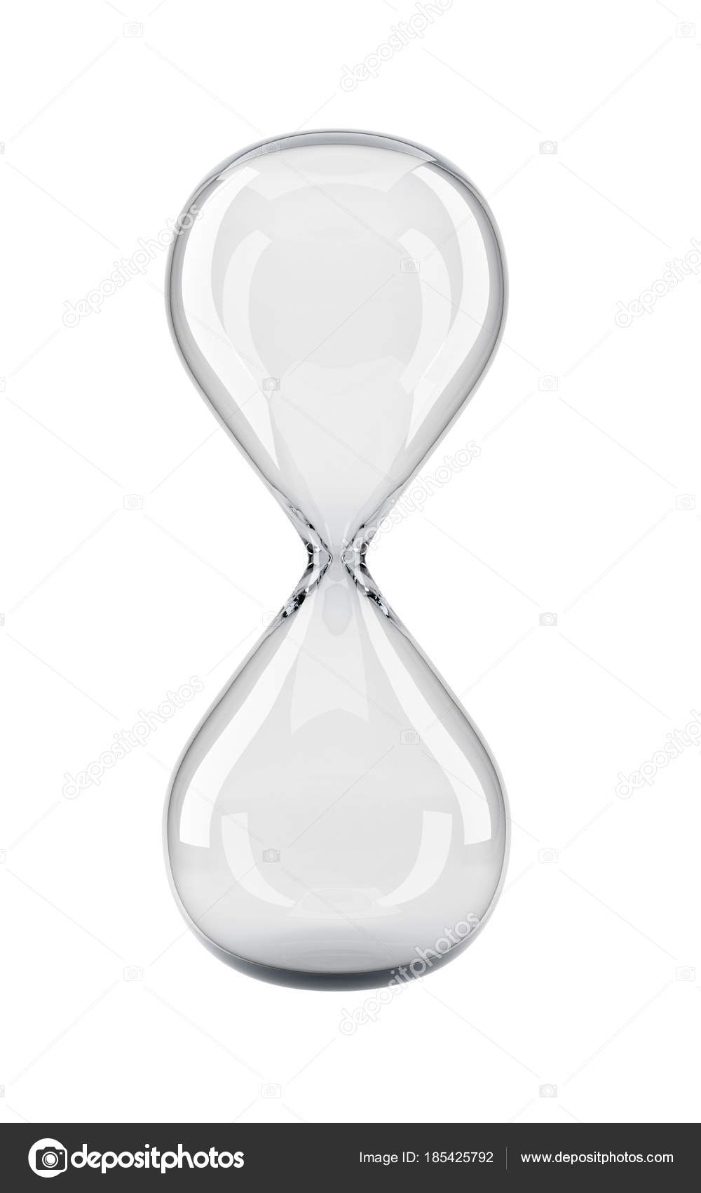 sand glass isolated on white background