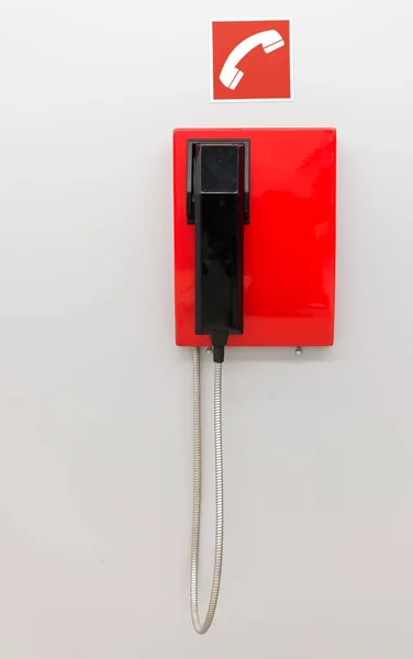 Czerwony telefon tło — Zdjęcie stockowe