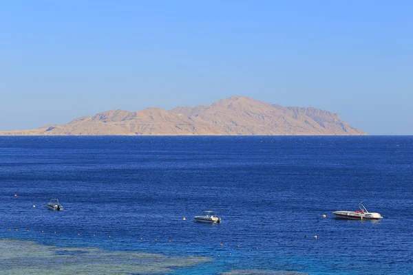 Rudé moře a Tiran island — Stock fotografie