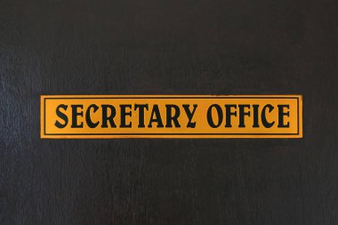 Kapıyı işaret Sekreter ofis