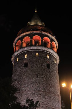 İstanbul 'da Gece Galata Kulesi