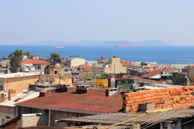 İstanbul şehir manzaralı çatılar