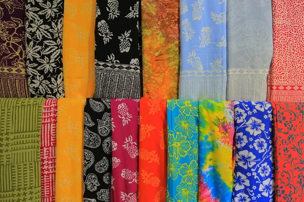 Color Shawls Close Sale — Stock Photo, Image