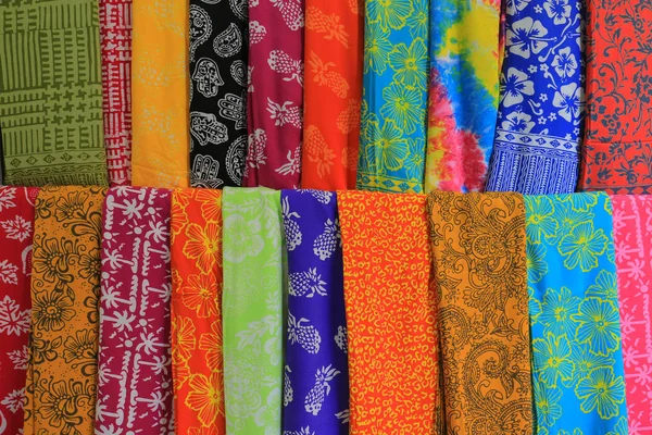 Color Shawls Close Sale — Stock Photo, Image