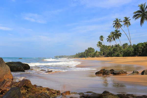 Spiaggia Tropicale Dell Oceano Sri Lanka — Foto Stock