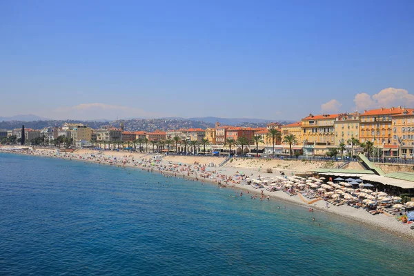 Cote Azur Beach French Riviera Nice — стоковое фото