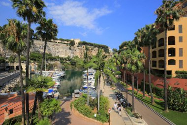 Monako 'daki yolun genel görünümü