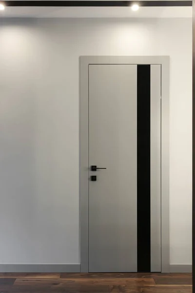 Внутренняя дверь в современном интерьере — стоковое фото