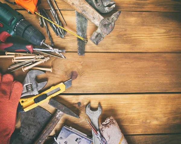 Conjunto de diferentes equipos de construcción — Foto de Stock