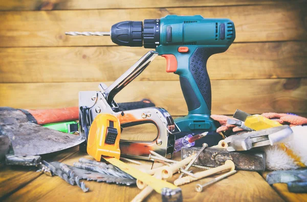 Conjunto de diferentes equipos de construcción —  Fotos de Stock