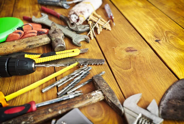 Conjunto de diferentes equipamentos de construção — Fotografia de Stock