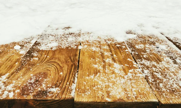 Mesa coberta de neve — Fotografia de Stock