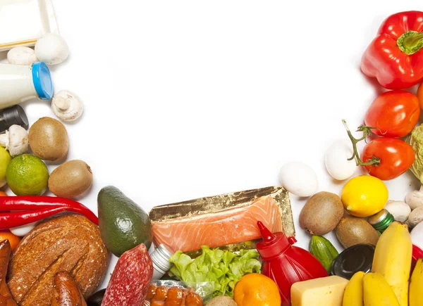 Küme farklı gıda ürünleri