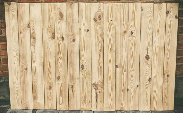 Molte tavole di legno marrone — Foto Stock