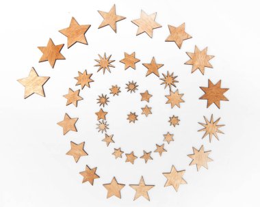 Bir sürü küçük ahşap kaplamalı güzel Noel arkaplanı.