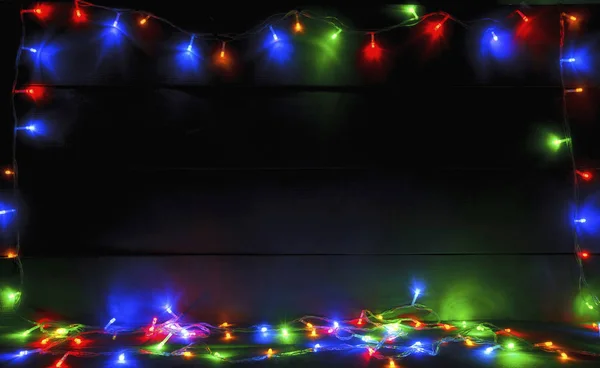 Krásné rozmazané vánoční pozadí se spoustou colorfu — Stock fotografie