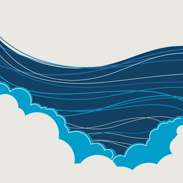Морские волны. Морские иллюстрации для текста — стоковый вектор