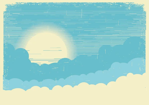 Himmel mit sun.vector Hintergrundillustration für Text — Stockvektor