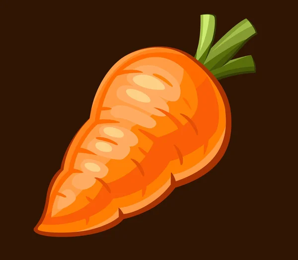 Икона оранжевой моркови — стоковый вектор