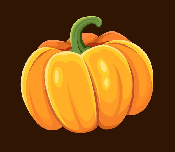 Icono de calabaza naranja — Vector de stock