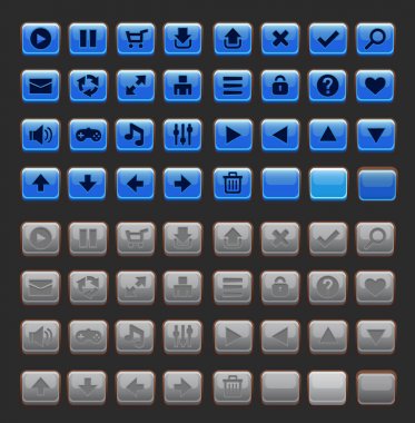 Oyun düğmelerinin GUI paketi