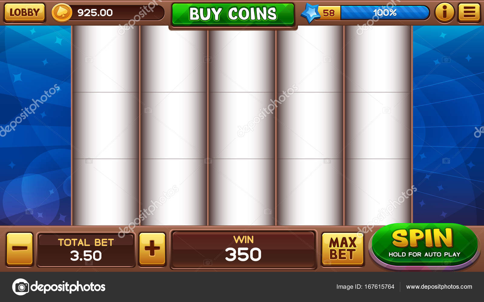 Background For Slots Games Stock Vector C Saranai