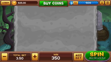 Zombi arka plan yuvaları oyun için