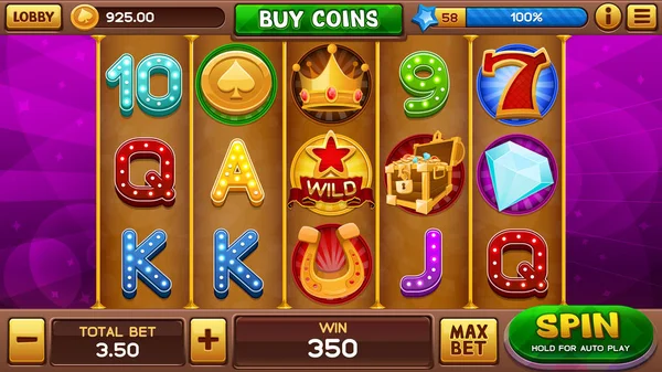 Bakgrund för slots spel — Stock vektor