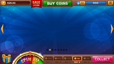 Slot oyunları için lobi öğeleri