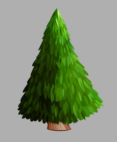 Grüner Weihnachtsbaum — Stockvektor