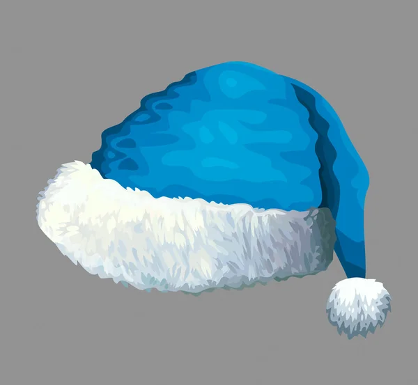Sombrero azul de Navidad — Archivo Imágenes Vectoriales
