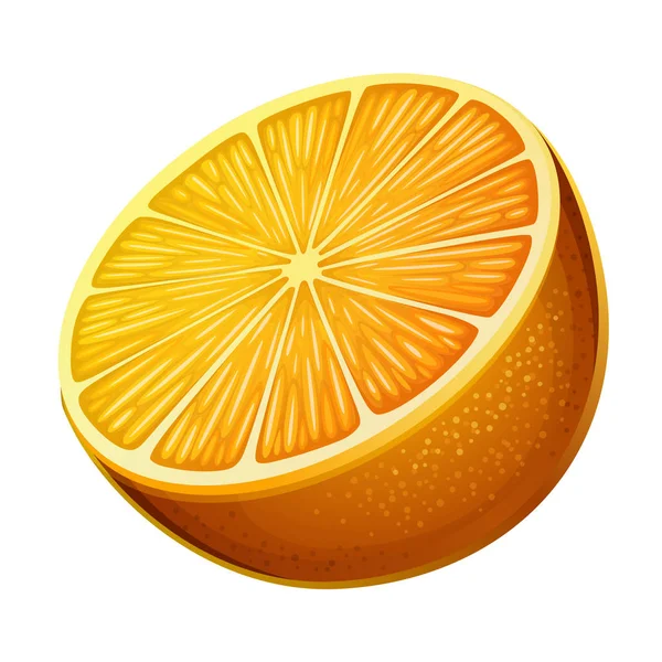 Оранжевый значок на белом фоне — стоковый вектор