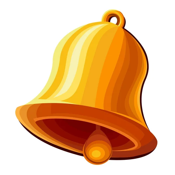 Icono de campana aislado sobre fondo blanco — Vector de stock