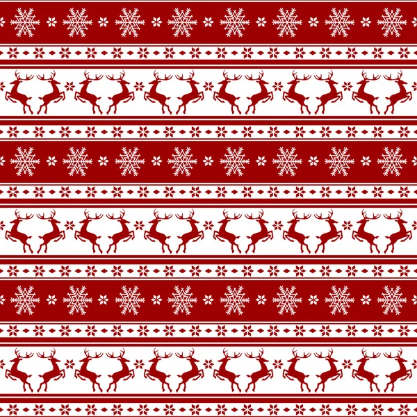 Christmas sömlös renar bakgrund — Stock vektor
