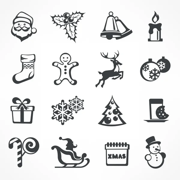 Conjunto de ícones de Natal — Vetor de Stock