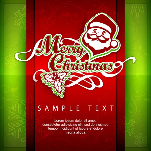 Mary Christmas poster & text — Stock Vector