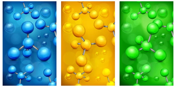 分子の背景の色 — ストックベクタ