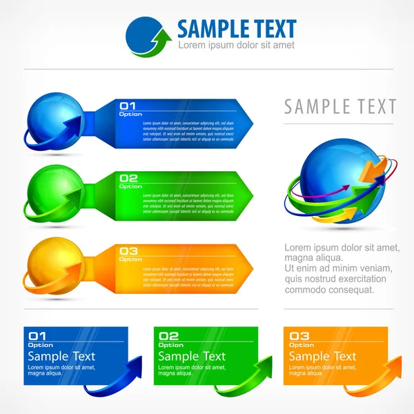 Elementi infografici per busine — Vettoriale Stock