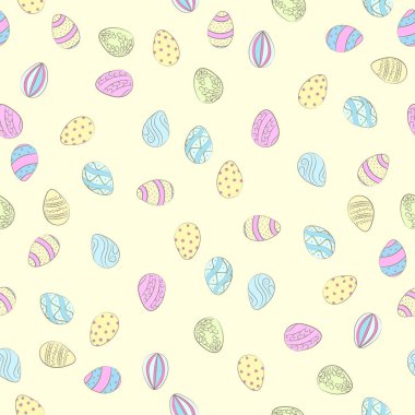 Küçük Paskalya yumurtaları Dikişsiz desen renk